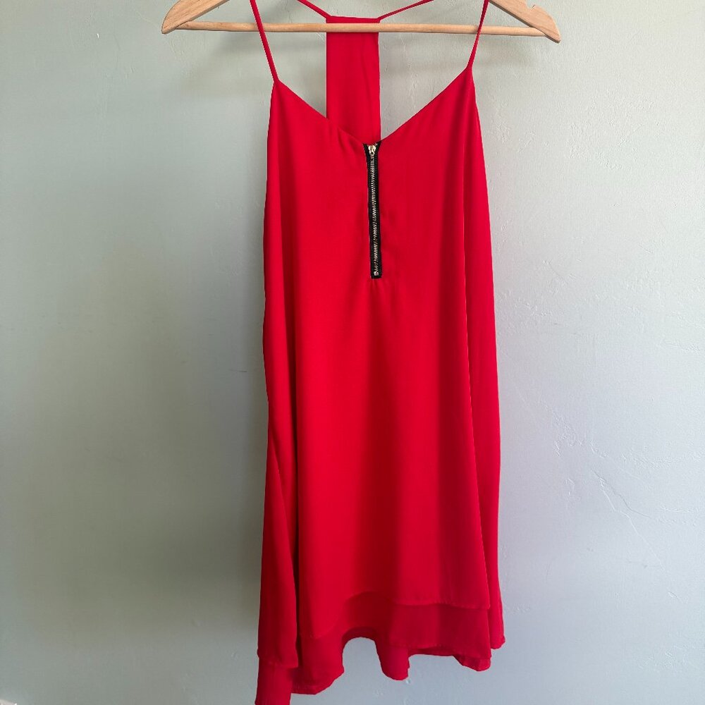 Red Shift Dress